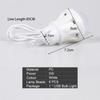 Powerful LED Camping Lantern Portable USB Tent Light 5V 50cm/19in Flashlight Bulb with Powerbank for Desk Bedside Tent Use