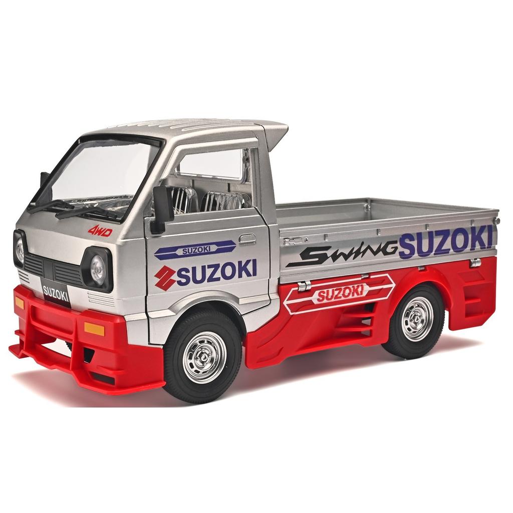 1/24 SUZOKI Gulf Truck Legierung Auto Diecasts & Spielzeugfahrzeuge Automodell Ton und Licht Rückzugauto Spielzeug für Kinder Geschenke