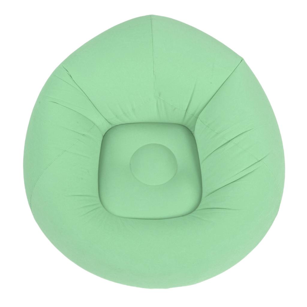 Uppblåsbar bönpåse utan bönor PVC Mjuk flockning Ergonomisk uppblåsbar loungefåtölj för vardagsrum sovrum