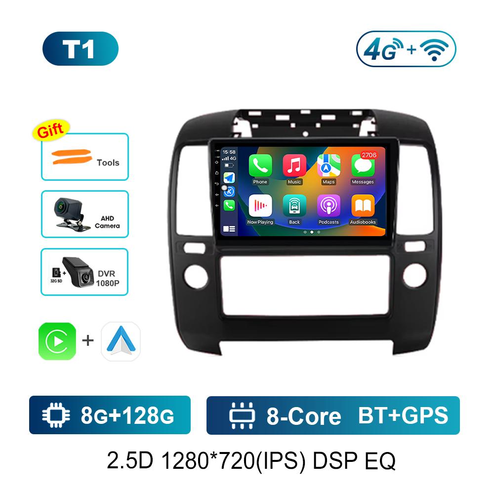 Bluetooth 9'' for NISSAN NAVARA 2006 - 2012 Android OS GPS Car Video Multimedia Player Auto Tools WiFi IPS Screen 4G Cooling Fan