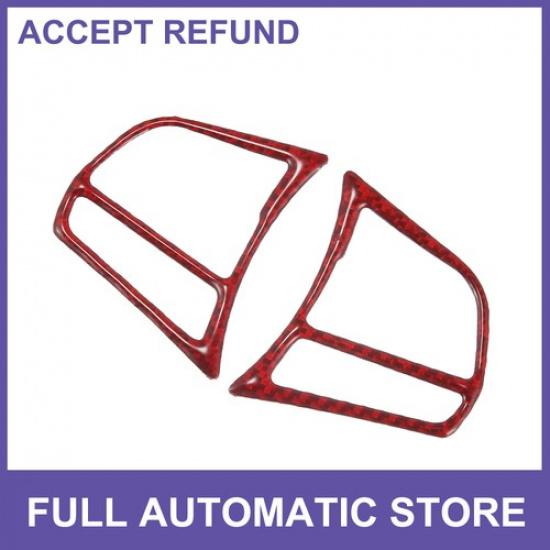 TWO Red Steering Wheel Cover Trim  for BMW 3 4 Series GT F30 2014-