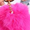 Bag Pendant Handbag Charms Pom Fluffy Key Chains Car Keyring Fur Ball Keychain Key Holder