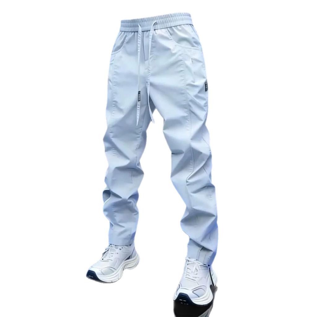 Summer new men's trend loose casual pants high quality daily versatile ruffian handsome fashion simple small feet trousers