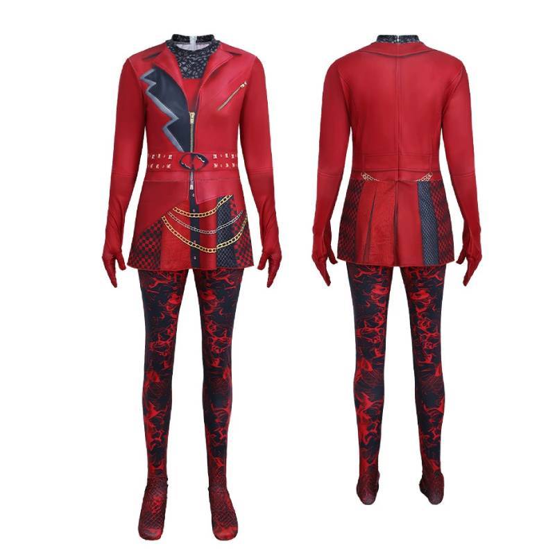 Descendants Wicked Wonderland Cosplay Costume With Polyester Bodysuit For Halloween And Conventions