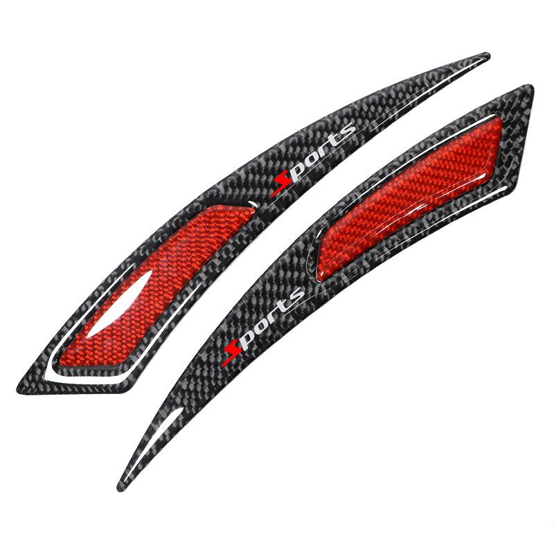 Fender Stripe Protector de sprâncene pentru roată de mașină Buză de acoperire a arcului de roată Extensor de arc Decorativ rezistent la zgârieturi Fibră de carbon