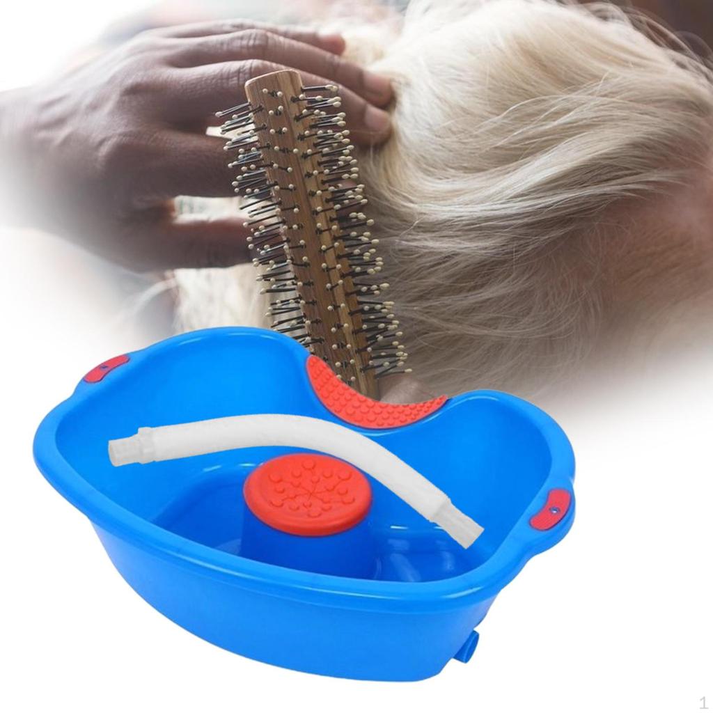 Sjampo ved sengekanten Backwash vaskekar vaskeskål med 60 cm dreneringsrør hodepute