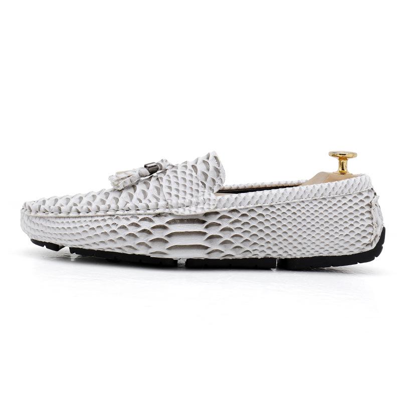 Cross2023 Men's Tassel Slip-on Loafers: Spring/Autumn Fashion, Large Size Outdoor Driving Shoes