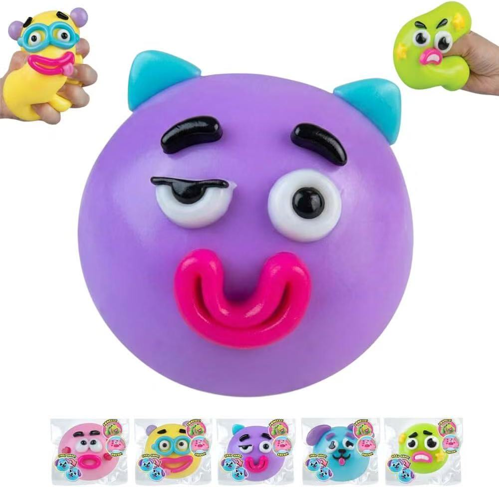 Smsmushers Curiosidades Squishy Smushers Cara de Perro Intercambio de Cara Squishy Suave Moldeable Lindo Elevación Lenta Relajante Sensorial Divertido Juguetes para Moverse