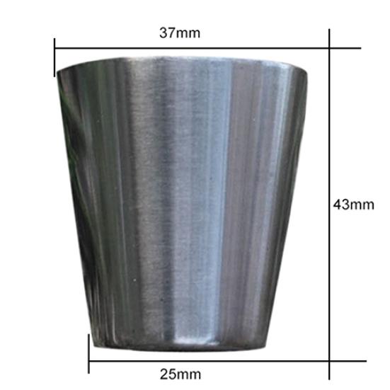 Outdoor Camping Wandern Polierter Edelstahl Whiskey Likör Becher für Flachmann