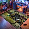 Ancient Egyptian-themed rug, suitable for living room, bedroom, game room, computer room and home décor.