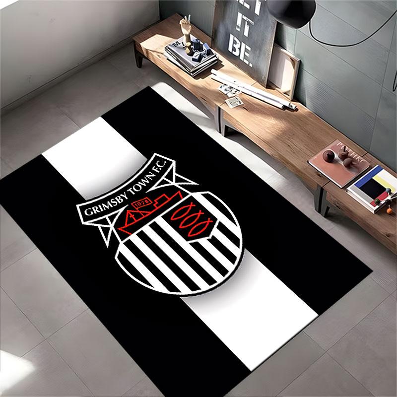 Grimsby Town FC Logo Carpet suitable as a non-slip mat for the living room or bedroom sofa