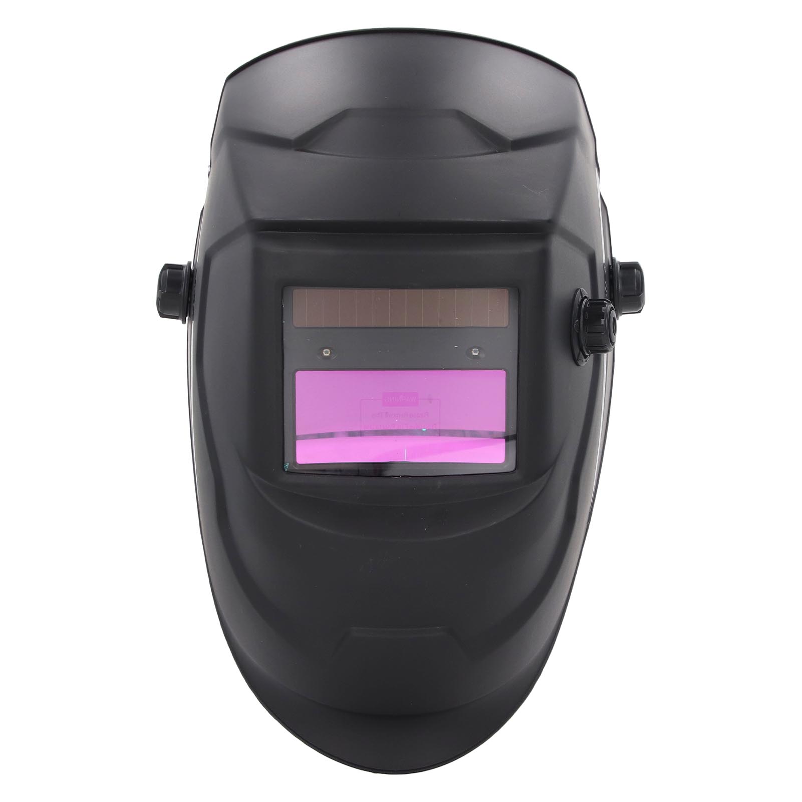 

Electric Welding Helmet 92.5x42.5mm Large Viewing Screen Argon Arc Welding Dimming Hood Built in Battery
