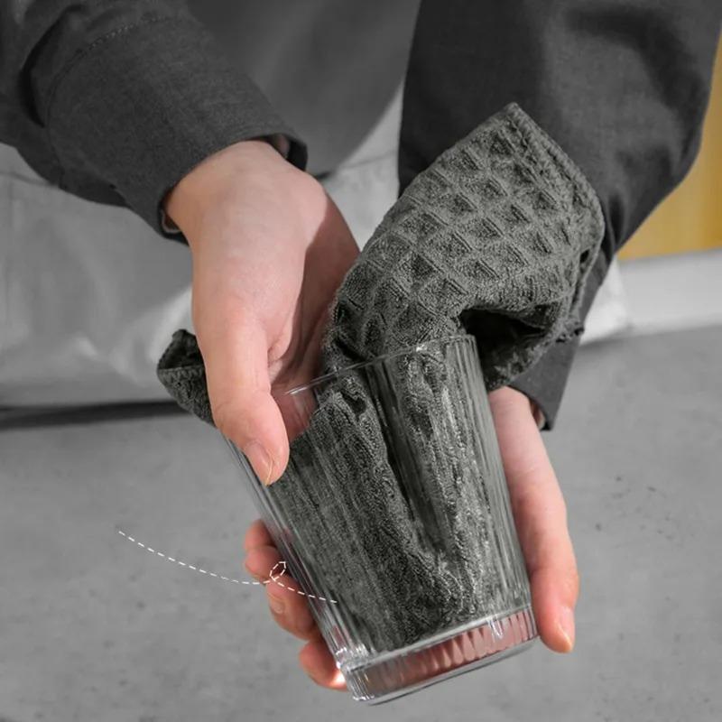Coffee Bar Cleaning Towel Teacher Special Rag Absorbs Water Does Not Shed Hair Quick-drying Coffee Machine Milk Cleaning Cloth