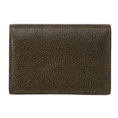 British Stead Leather Business Card Holder British Leather Business Card Holder (Milagro) C.F. - Men's CA-W-630 (Green)