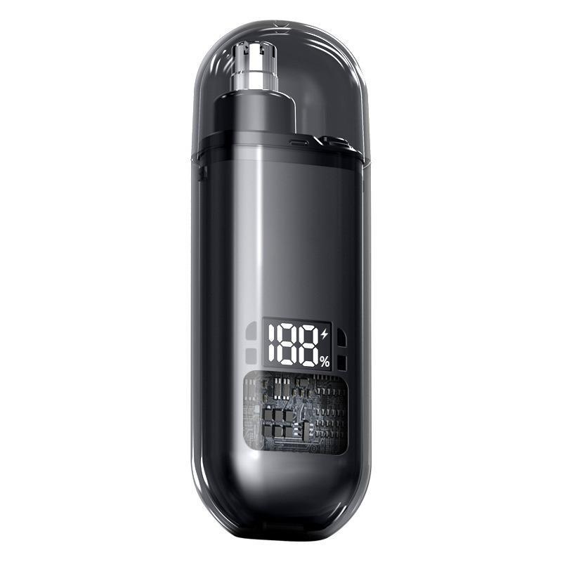 

Портативный светодиодный дисплей Назальный триммер - Перезаряжаемый через Type-C Набор для личной гигиены с прецизионными лезвиями для путешествий и домашнего использования