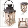 Vintage Wooden Decorative Lantern Candle Holder Rustic Farmhouse Wedding Centerpiece Lantern for Table Mantle Wall Hanging Display Party Home Decor