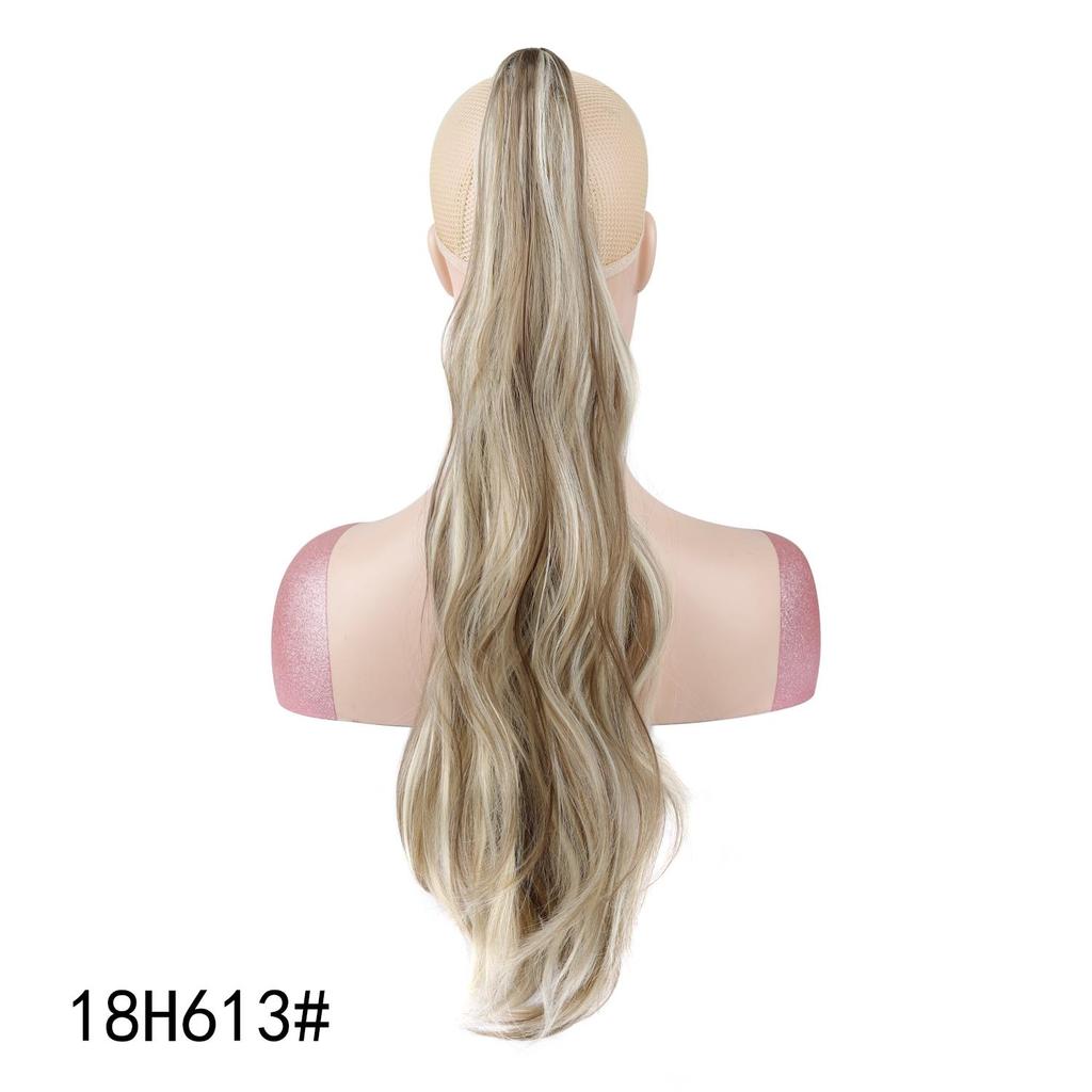 Long Water Wave Ponytail Claw Clip Hair Extensions Synthetic Wavy Ponytail Hairpiece for Women Daily Hairstyle