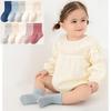 5 Pack Seamless 7A Antibacterial Infant Socks Thin Striped Mesh Cotton Socks Loose Top Non-Marking Kids Socks