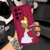 Case for Samsung Galaxy S25 Note 20 Ultra S22 Plus S25 S23 S20 FE S21 S24 ultra Phone Cover The Simpsons Homer