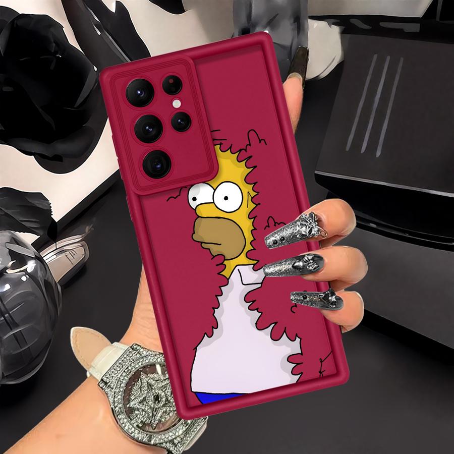 Case for Samsung Galaxy S25 Note 20 Ultra S22 Plus S25 S23 S20 FE S21 S24 ultra Phone Cover The Simpsons Homer