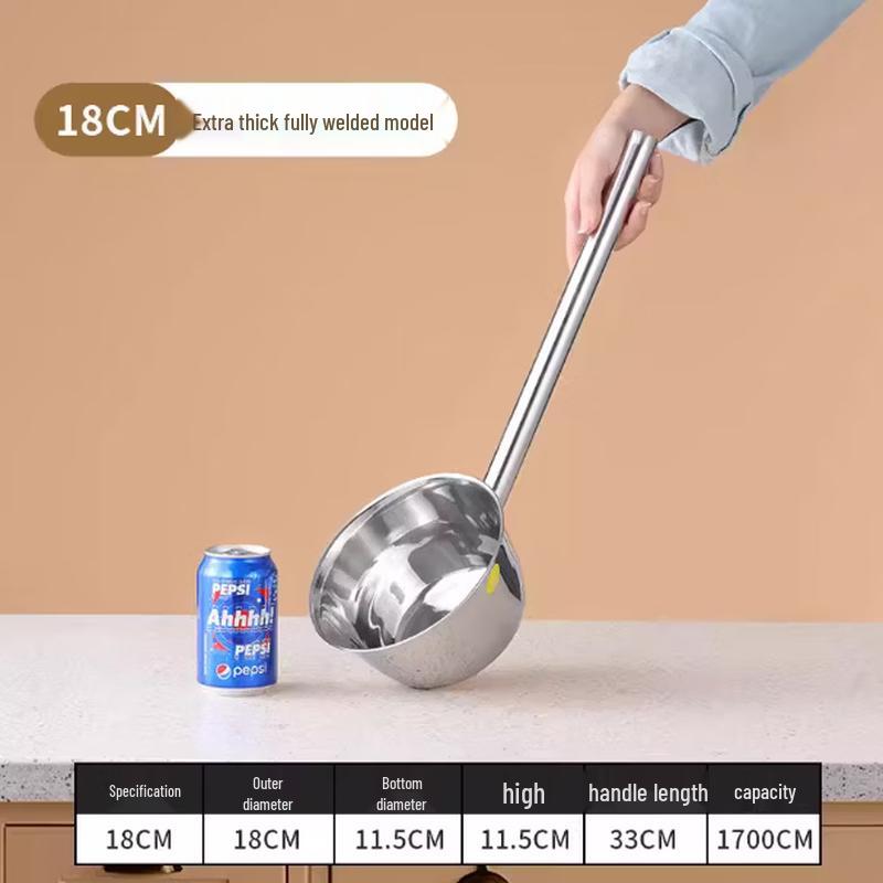 304 Stainless Steel Long Handle Water Ladle