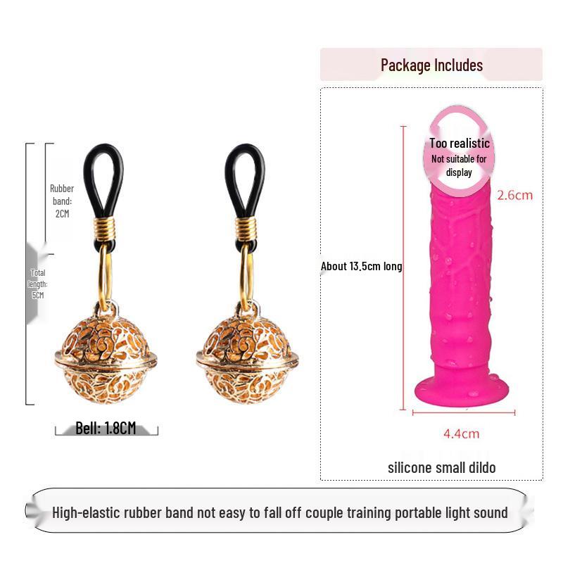 Bell Nipple Clamps: Wearable SM Training Toys for Outdoor Erotic Stimulation and Punishment