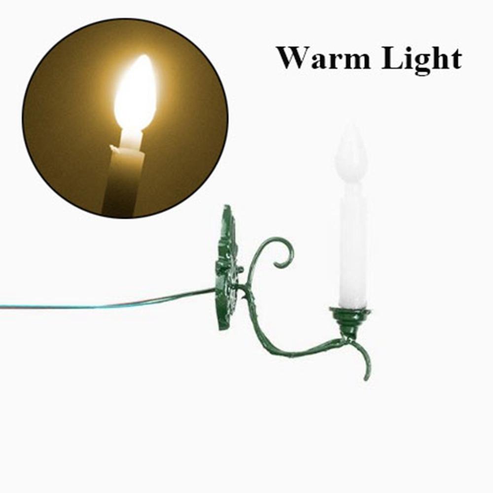 12V White/Warm Light Model ABS Metal Material Sand Table Chandelier Dollhouse Wall Lamp