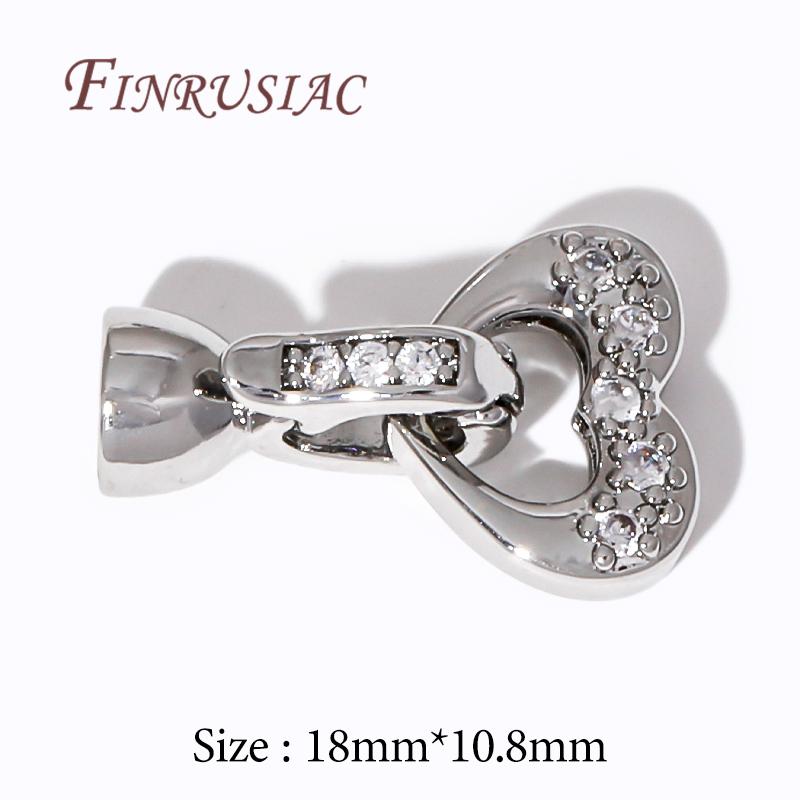 18K Gold Plated Connectors For Jewelry,Brass Zircon Clasps For Bracelets Accessories,DIY Jewelry Making Supplies,Pearl Clasp