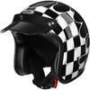 Electric Vehicle Retro Motorcycle Helmet 3/4 Cap, Men & Women Spring Fierce Fire Design