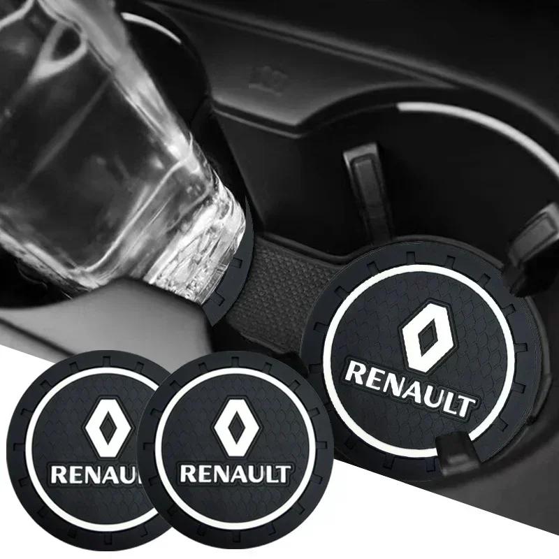 Kołpaki do Renault Megane 2 3 Koleos Duster Clio 4 Logan Captur Kadjar Akcesoria 1/2 Szt. Podstawki pod kubki samochodowe Miejsca na kubki wodne Antypoślizgowe