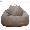 Solid Color Cloth Lazy Lounger Bean Bag Sack Chair Sofa Dust Cover Decoration