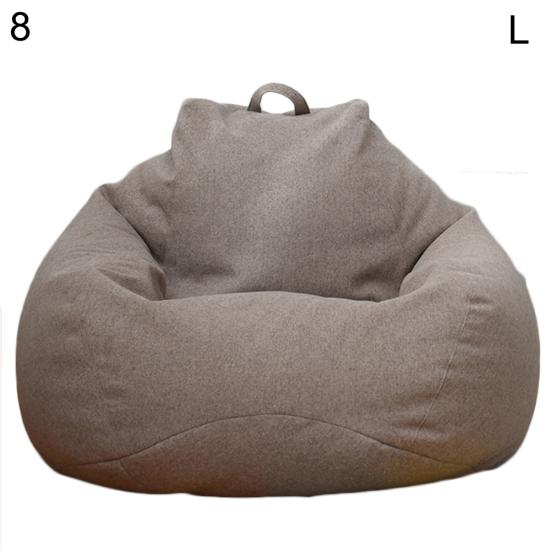 Solid Color Cloth Lazy Lounger Bean Bag Sack Chair Sofa Dust Cover Decoration