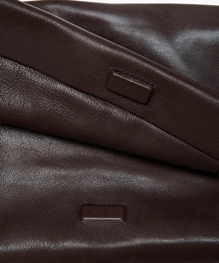 Massimo Dutti Napa Leather Stitch Detail Crossbody Bag