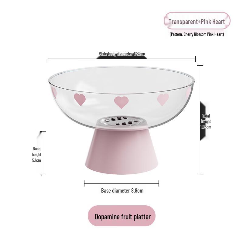 ZISIZ Heart-Shaped Fruit & Snack Plate