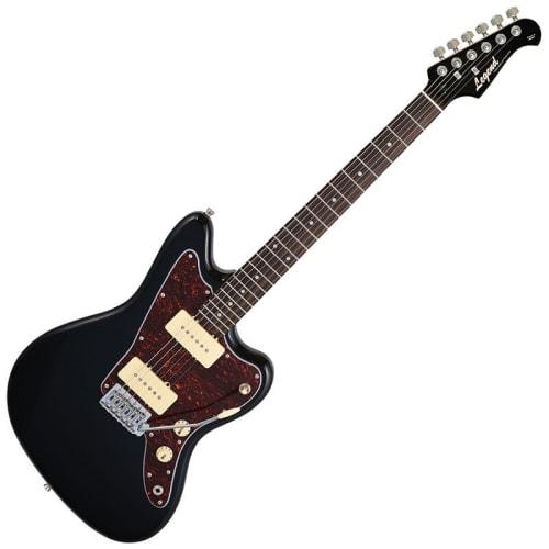 LEGEND LJM-Z TT BKBK Electric Guitar, Legend Jazzmaster Type, Black, with Locking Tuners