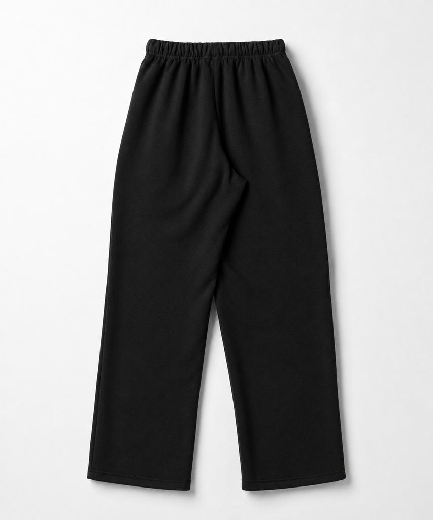 LENGAGEMENT Classic Straight Pintuck Pants [Black]