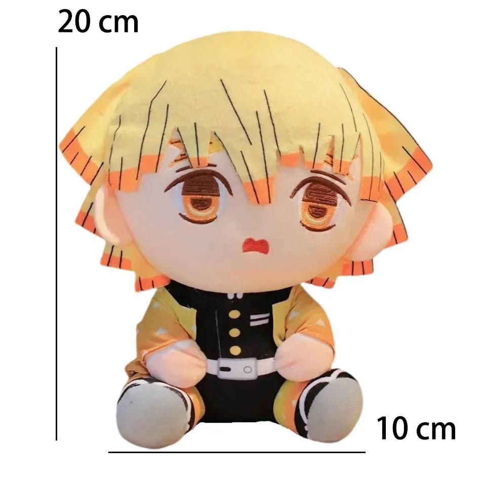 20cm Japonsko Démonický zabíječ Plyšové panenky Krásné Anime Kimetsu No Yaiba Kamado Tanjirou Nezuko Zenitsu Kyoujurou Hračky Dárky pro děti