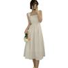 Women's 2025 Summer French Mid-Length Waist-Slimming Temperament Dress