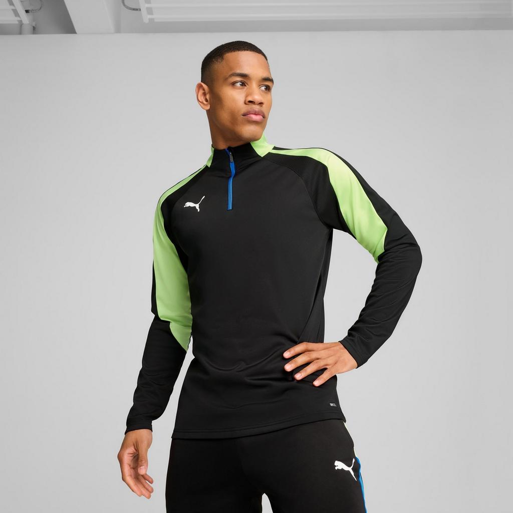 Men's Puma INDIVIDUALLIGA 1/4 ZIP sweatshirt black 65951502 r M