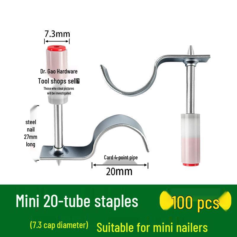 M8 Threaded Powder-Actuated Nail Gun with Removable Screw for Ceiling Lights