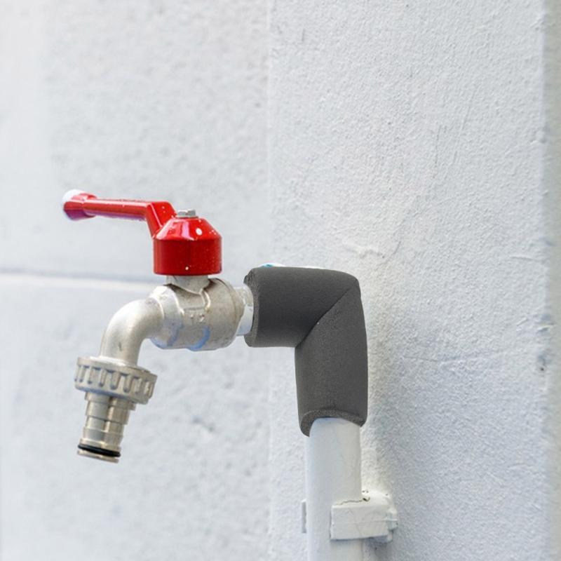 Flame Retardant Foam Insulation Elbow Tubes Suitable for 3/4 Inch Pipes High Temperature Resistance Anti Settling Design