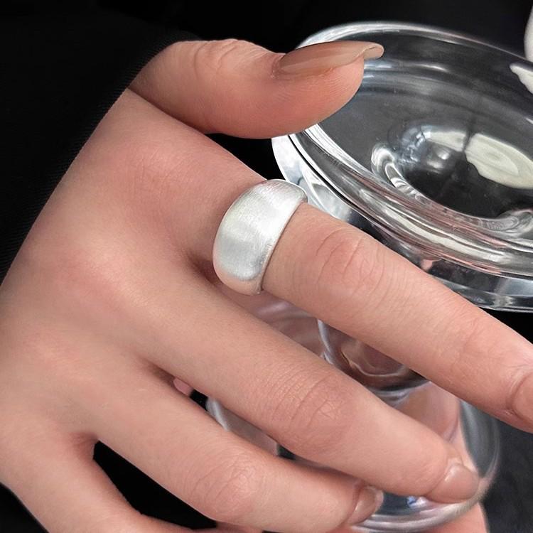 2025 Women's Brushed 925 Sterling Silver Luxury Index Finger Ring – High-End Niche Design