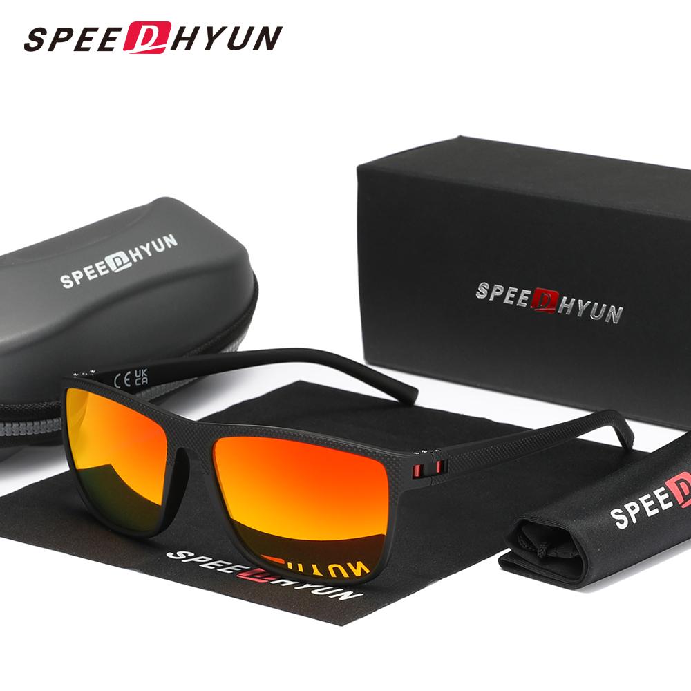 Anti-Glare Sunglasses SPEEDHYUN Matte Black Metal