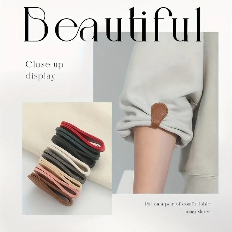 Fixed Magnetic Buckle for Trouser Legs Detachable Nail-free and Seam-free Leather Leg-retracting Buckle Sewing Tools Accessoires