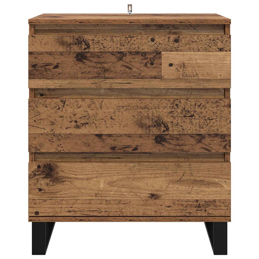 Sideboard with Drawers Reclaimed Wood Look 60 x 35 x 70 cm Engineered Wood