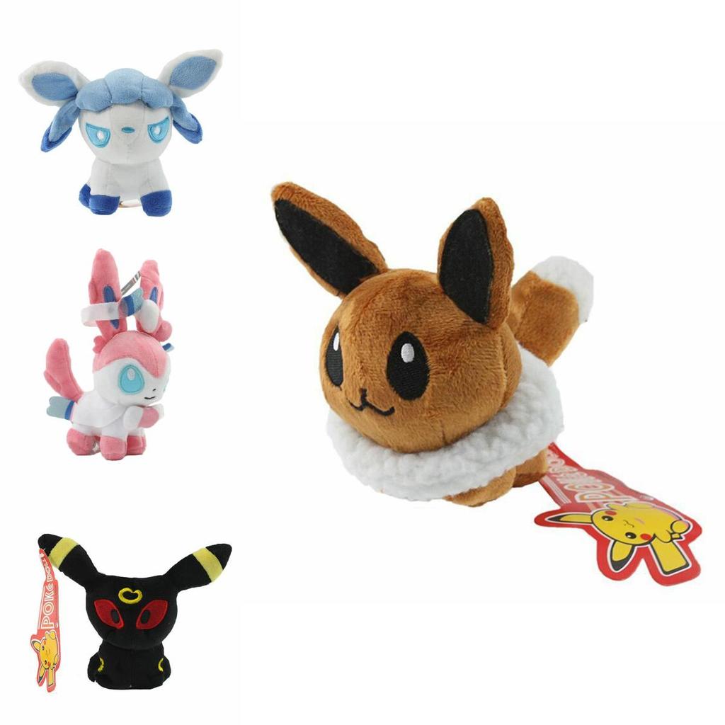 Adorable Mini 5'' Pokemon Plush Toy Doll Collection Featuring Cute Eevee And Friends