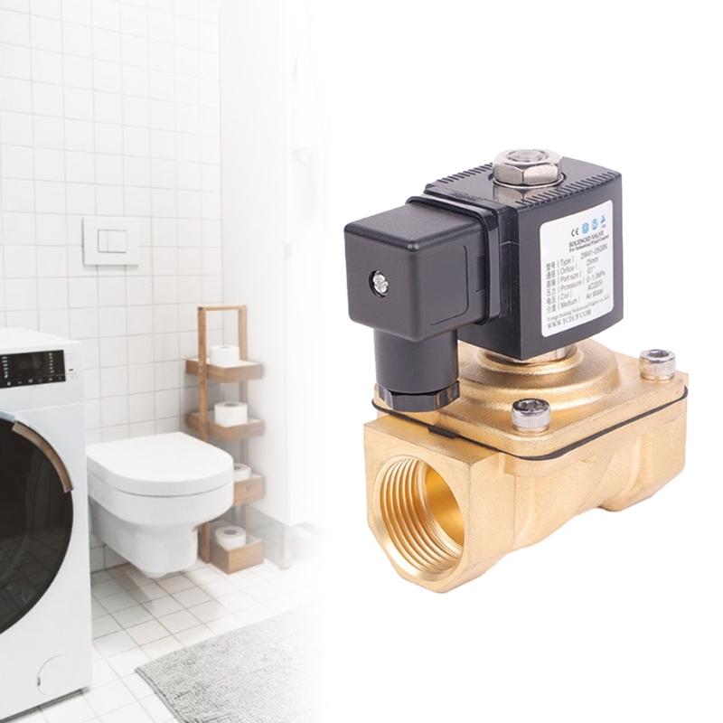Efficient Valves 220V Solenoid Valves Two Way Electromagnetic Water Valves Simple Installation Suitable for Water & Air