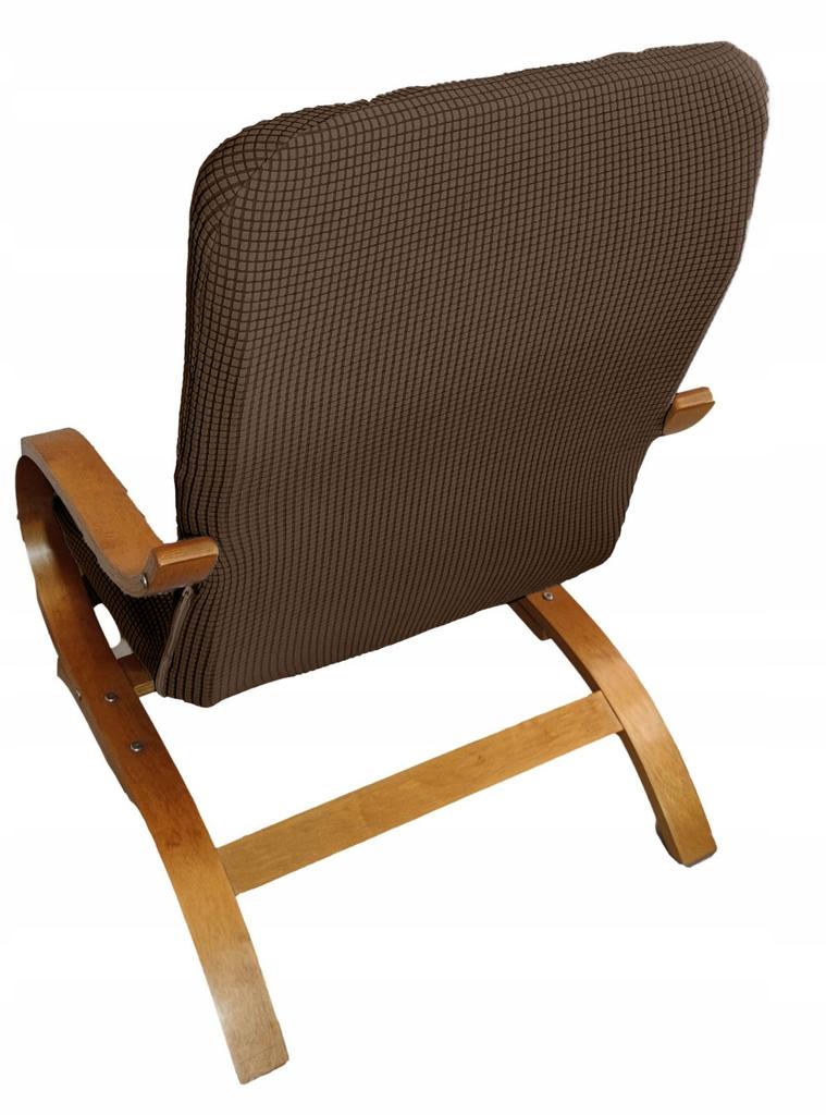 Finka Armchair Cover, Finnish Brown Jacquard