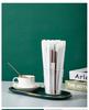 PLA Three-Hole Coffee Stirrer: Disposable, Individually Wrapped, Hot Drink Three-Pronged Straw.