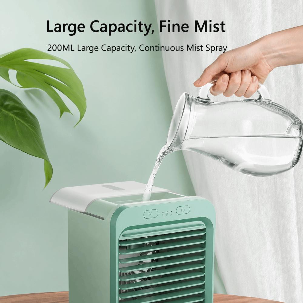 Mist Spray Cooling Fan Low Noise Desktop Fan Durable Portable Misting Fan  Personal Cooling